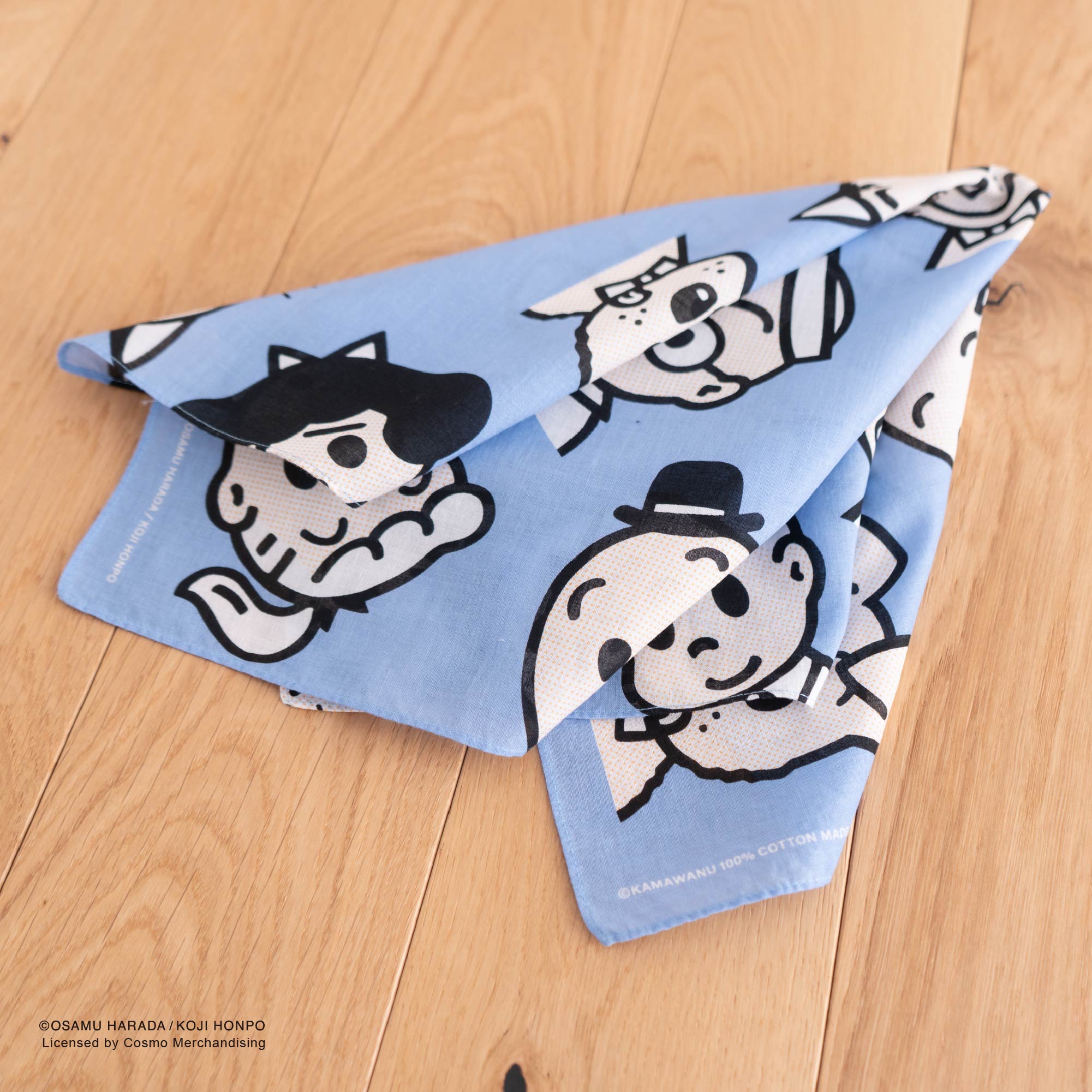 【お一人様3点まで】OSAMU GOODS バンダナ51cm フレンズ ちらし