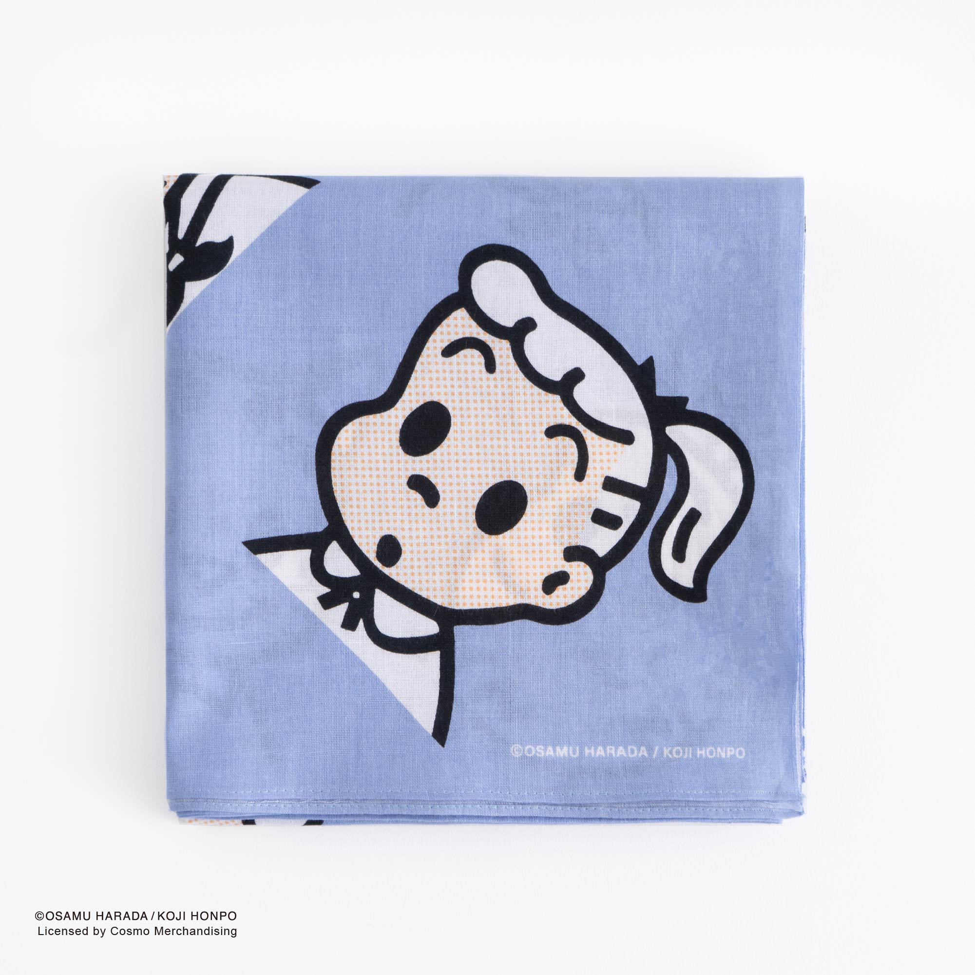 【お一人様3点まで】OSAMU GOODS 大判バンダナ69cm フレンズ ちらし