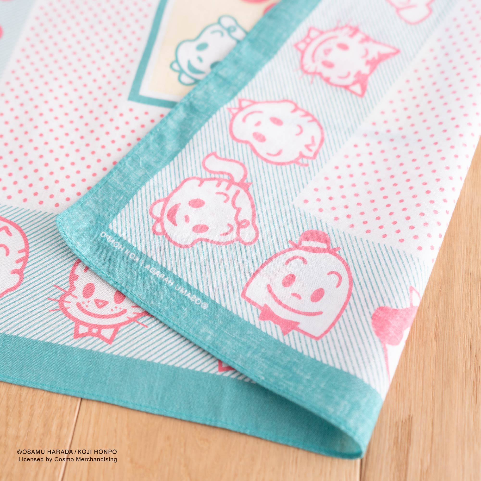 【お一人様3点まで】OSAMU GOODS バンダナ51cm フレンズ ドット＆ストライプ