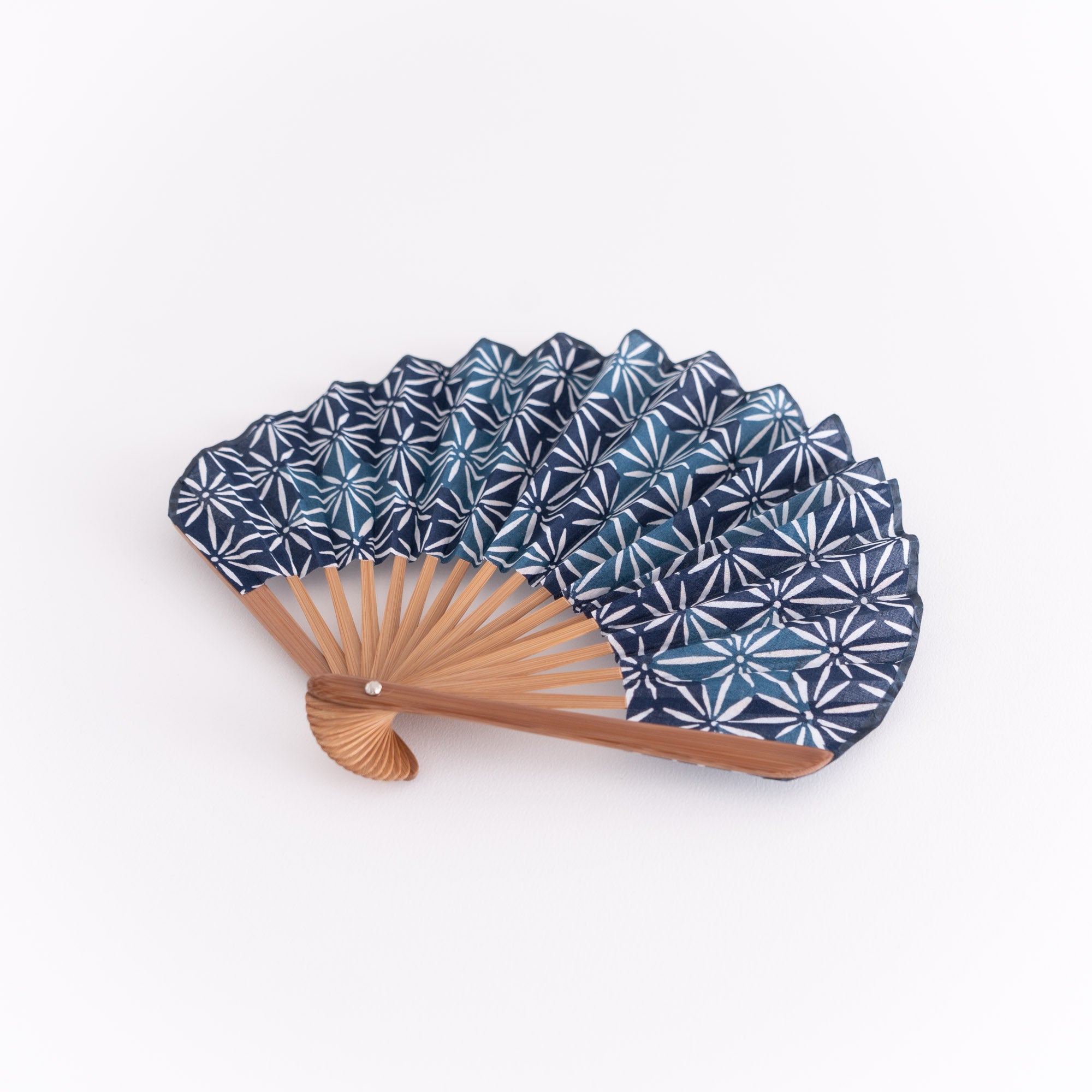 万月扇子セット 麻の葉切子
